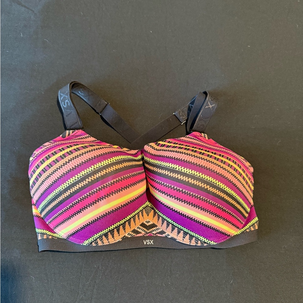 VSX Multicolor Striped Women's Sports Bra